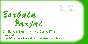 borbala marjai business card